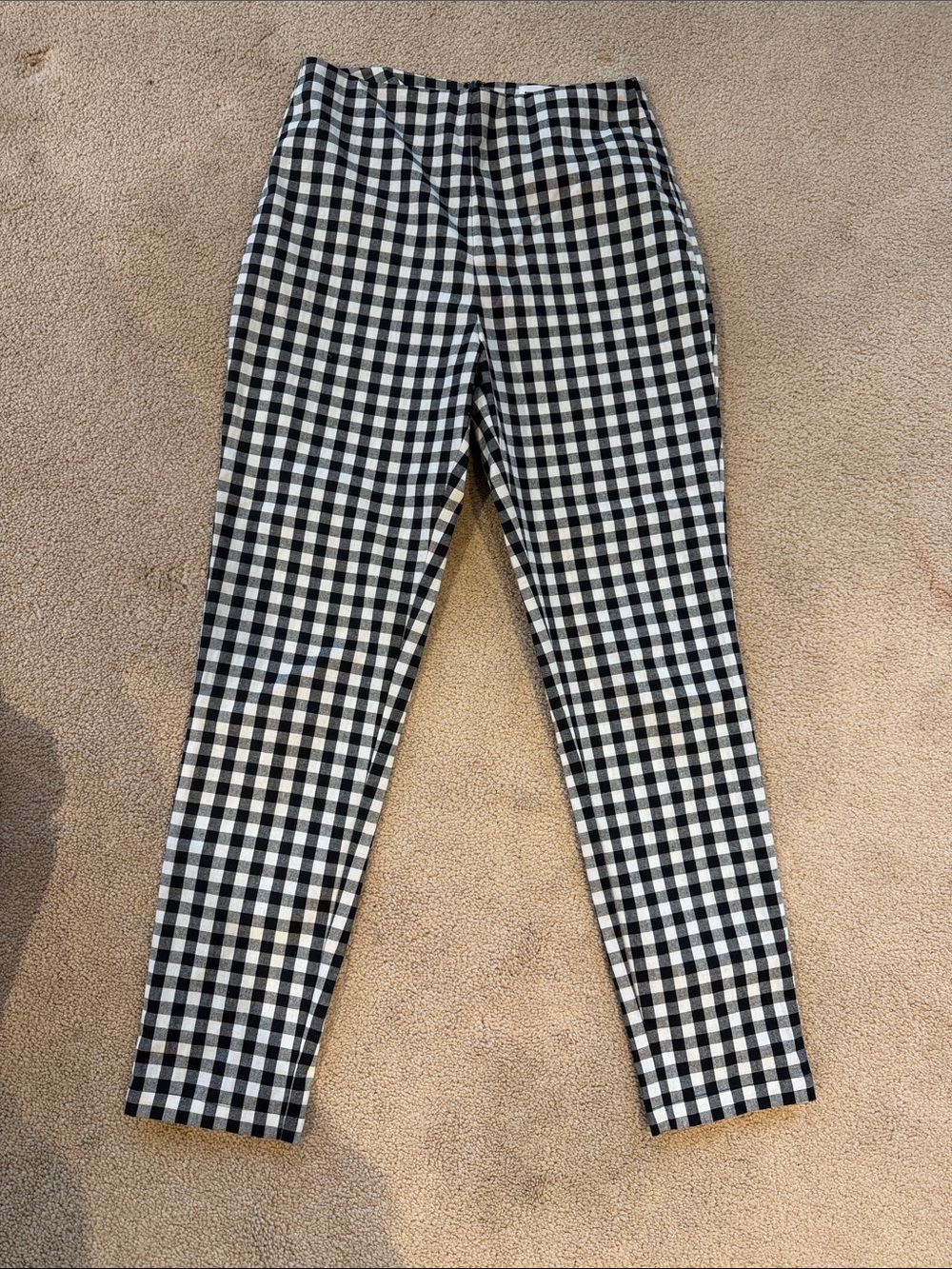superdown Black & White Gingham Ankle Pants